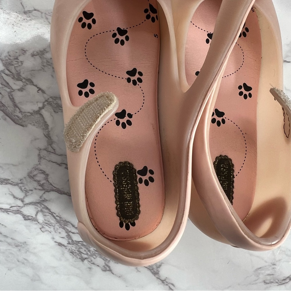 Mini Melissa Pink Kitty Cat Jelly Shoes. Size 10 - Picture 11 of 16